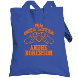 Andre Roberson This Girl Loves Heart Oklahoma City Basketball Totebag