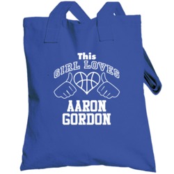 Aaron Gordon This Girl Loves Heart Orlando Basketball Totebag