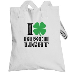 Heart Love Shamrock Busch Light Beer Irish St Patricks Day Drunk Party
