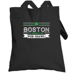 Boston St Patricks Day Pub Crawl Beer Drinking Party Trending Logo Loo
