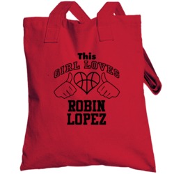 Robin Lopez This Girl Loves Heart Portland Basketball Totebag