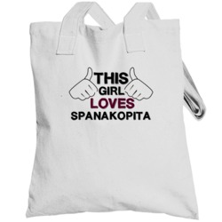 This Girl Loves Spanakopita Foodie Favorite Food Totebag