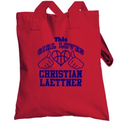 Christian Laettner This Girl Loves Heart Washington Basketball Totebag