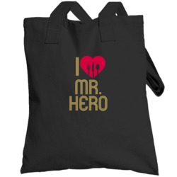 I Heart Love Mr Hero Favorite Food Foodie Cooking Chef Kitchen Totebag