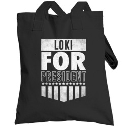 Loki For President Funny Video Game Character Election Parody Totebag