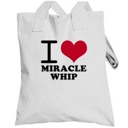 I Love Miracle Whip Classic Heart Food Lover Totebag