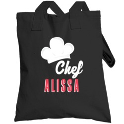Chef Alissa Custom Name Cooking Kitchen Grill Bbq Mom Gift Totebag