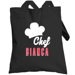 Chef Bianca Custom Name Cooking Kitchen Grill Bbq Mom Gift Totebag
