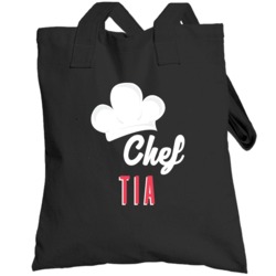 Chef Tia Custom Name Cooking Kitchen Grill Bbq Mom Gift Totebag