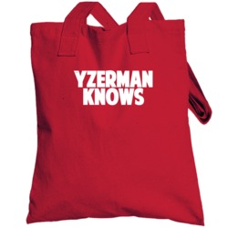 Steve Yzerman Knows Detroit Hockey Player Sports Fan Totebag