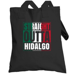 Straight Outta Hidalgo Mexican City Mexico Grunge Parody Totebag