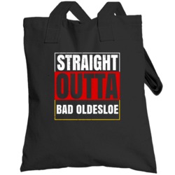 Straight Outta Bad Oldesloe German City Germany Grunge Parody Totebag