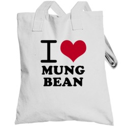 I Love Mung Bean Classic Heart Food Lover Totebag