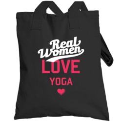 Real Women Love Yoga Sports Fanatics Totebag