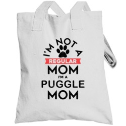 I'm A Puggle Mom Pet Dog Breed Animal Lover Totebag