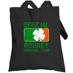 Rooney Official Drinking Team Irish Family Custom St Patricks Day Tote