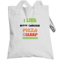 I Like Kitty Carlisle Pizza & Sleep Hollywood Walk Of Fame Totebag
