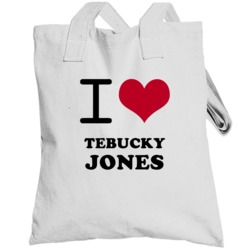 Tebucky Jones I Heart Love Football Sports New England Totebag