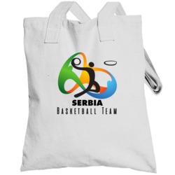 Serbia Basketball Team Rio 2016 Olympic Event Logo Totebag