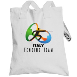 Italy Fencing Team Rio 2016 Olympic Event Logo Totebag
