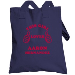 Aaron Hernandez This Girl Loves Football Sports New England Totebag