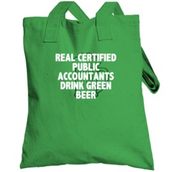 Certified Public Accountant Drink Green Beer Funny Job St Patricks Day
