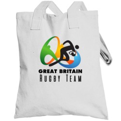 Great Britain Rugby Team Rio 2016 Olympic Event Logo Totebag