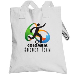 Colombia Soccer Team Rio 2016 Olympic Event Logo Totebag
