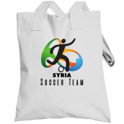 Syria Soccer Team Rio 2016 Olympic Event Logo Totebag