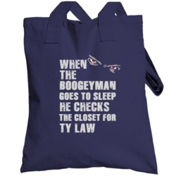 Ty Law Boogeyman Football Sports New England Totebag