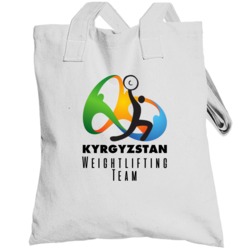 Kyrgyzstan Weightlifting Team Rio 2016 Olympic Event Logo Totebag