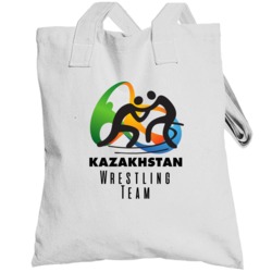 Kazakhstan Wrestling Team Rio 2016 Olympic Event Logo Totebag