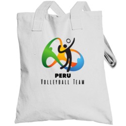 Peru Volleyball Team Rio 2016 Olympic Event Logo Totebag