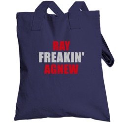 Ray Agnew Freakin Football Sports New England Totebag