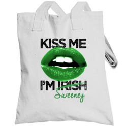 Sweeney Kiss Me I'm Irish Custom First Name St Patricks Day Trending L