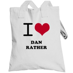 I Heart Dan Rather Television Hall Of Fame Totebag