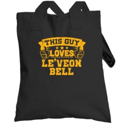 This Guy Loves Le'veon Bell Pittsburgh Football Sports Athlete Totebag