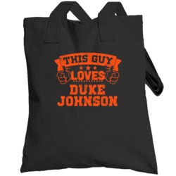 This Guy Loves Duke Johnson Cleveland Football Sports Athlete Totebag
