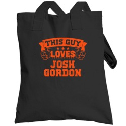 This Guy Loves Josh Gordon Cleveland Football Sports Athlete Totebag