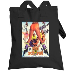 Ski School Classic 80s Funny Comedy Movie Poster Totebag