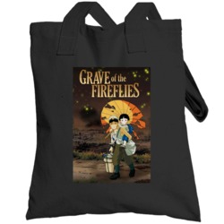 Grave Of The Fireflies Classic 80s Anime Movie Poster Totebag