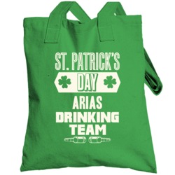 Arias Irish Drinking Team Whiskey Beer Custom Last Name St Patricks Da