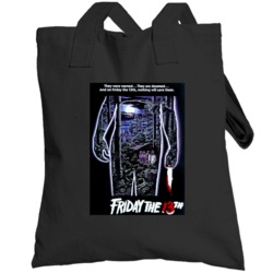 Friday The 13th Classic 80s Horror Movie Poster Totebag