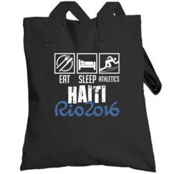 Eat Sleep Athletics Haiti Rio 2016 Summer Olympic Team Totebag