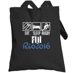 Eat Sleep Rugby Fiji Rio 2016 Summer Olympic Team Totebag
