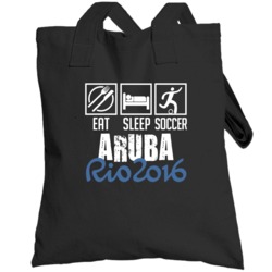Eat Sleep Soccer Aruba Rio 2016 Summer Olympic Team Totebag