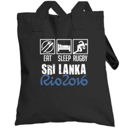 Eat Sleep Rugby Sri Lanka Rio 2016 Summer Olympic Team Totebag