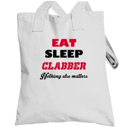 Eat Sleep Clabber Popular Card Game Totebag