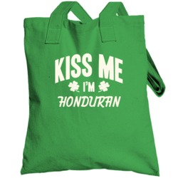 Kiss Me I'm Honduran Proud Patriotic Nationality Totebag