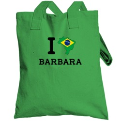 I Love Barbara Brazil Football Olympics Totebag